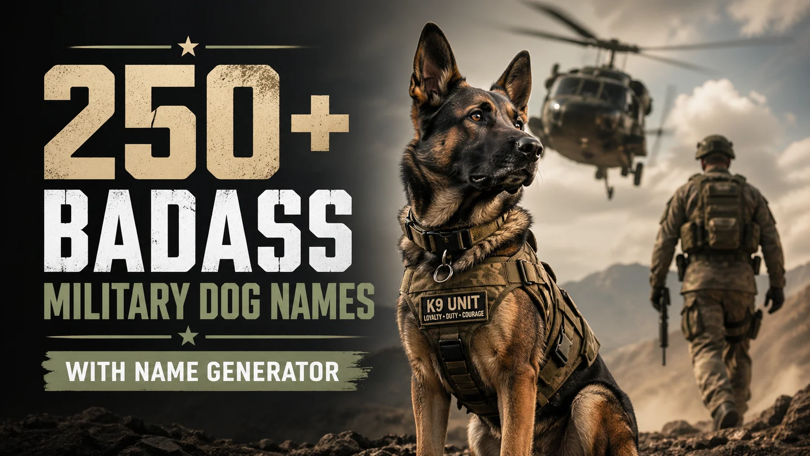 Badass Military Dog Names