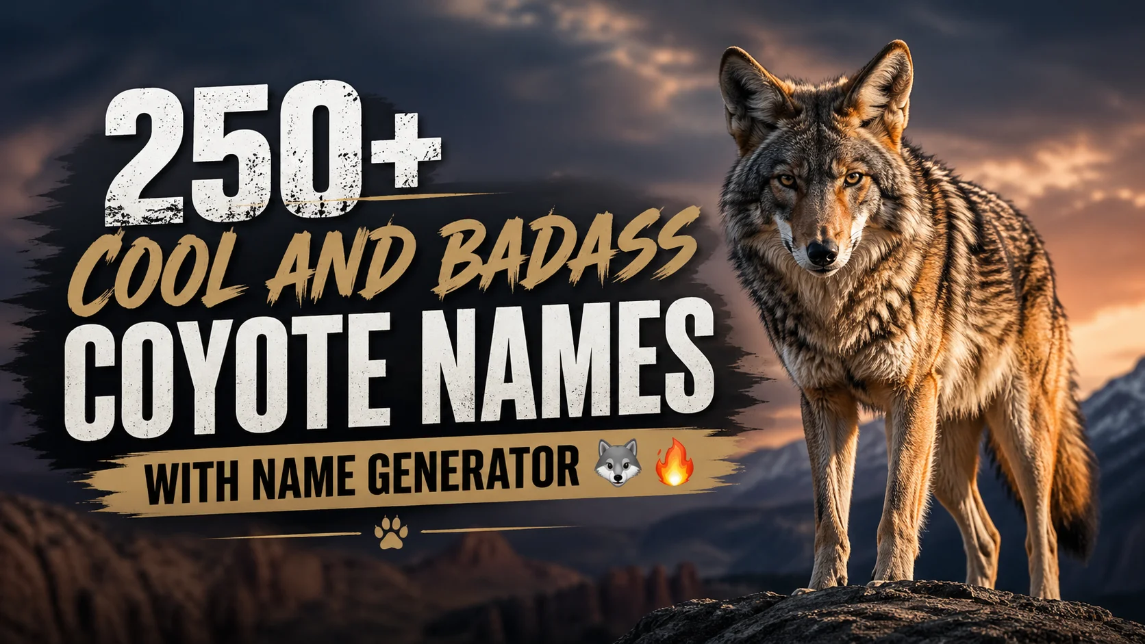 Cool And Badass Coyote Names