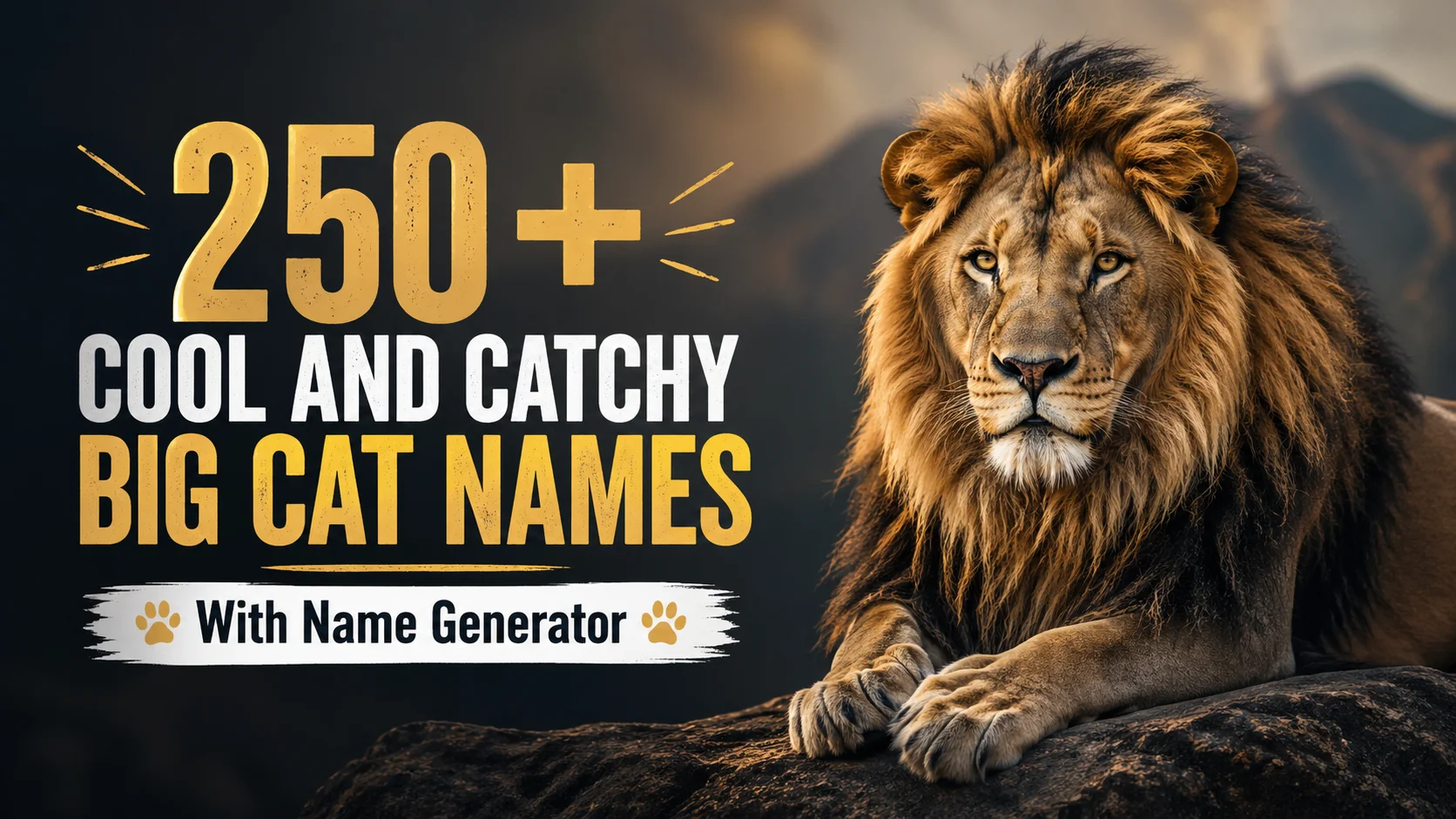 Cool and Catchy Big Cat Names