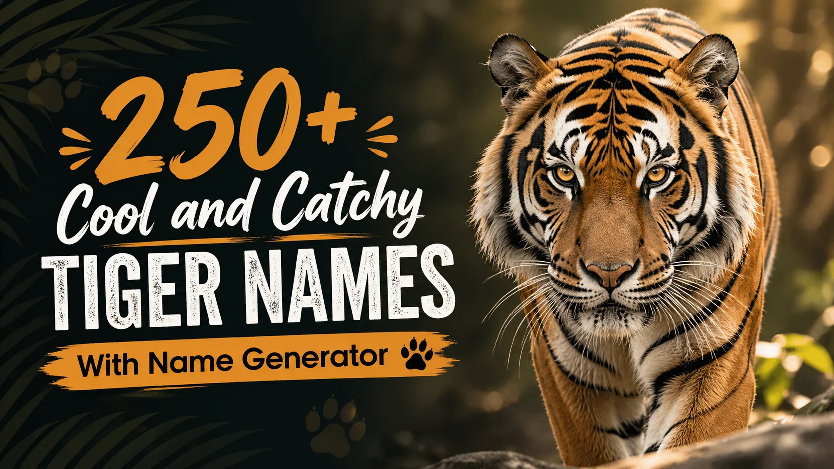 Cool and Catchy Tiger Names