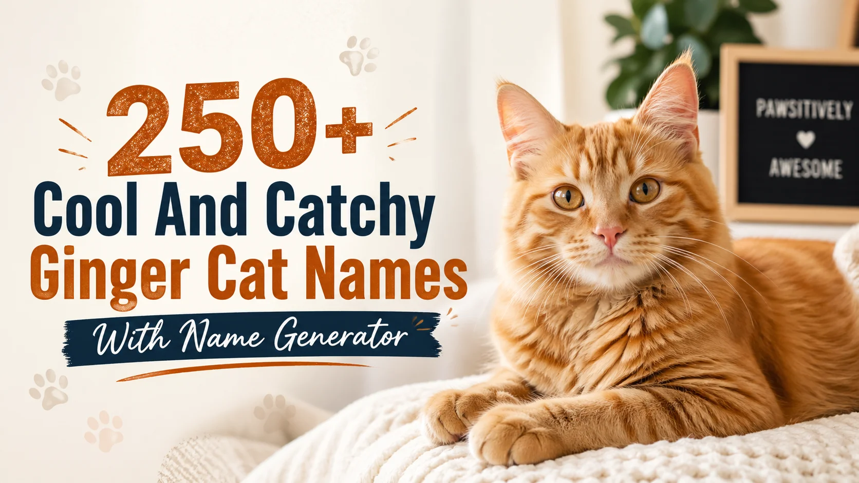 Ginger Cat Names