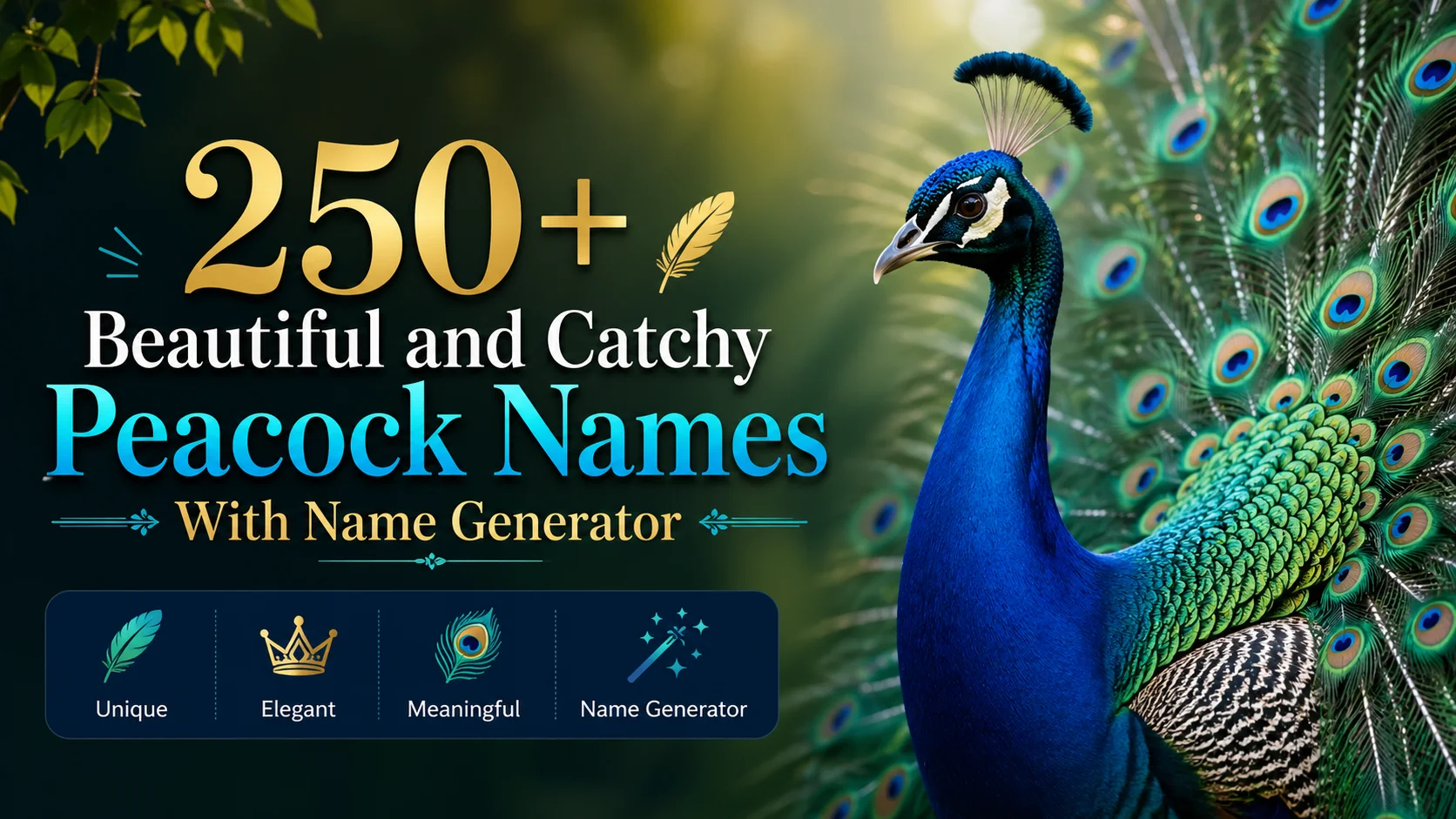Peacock Names