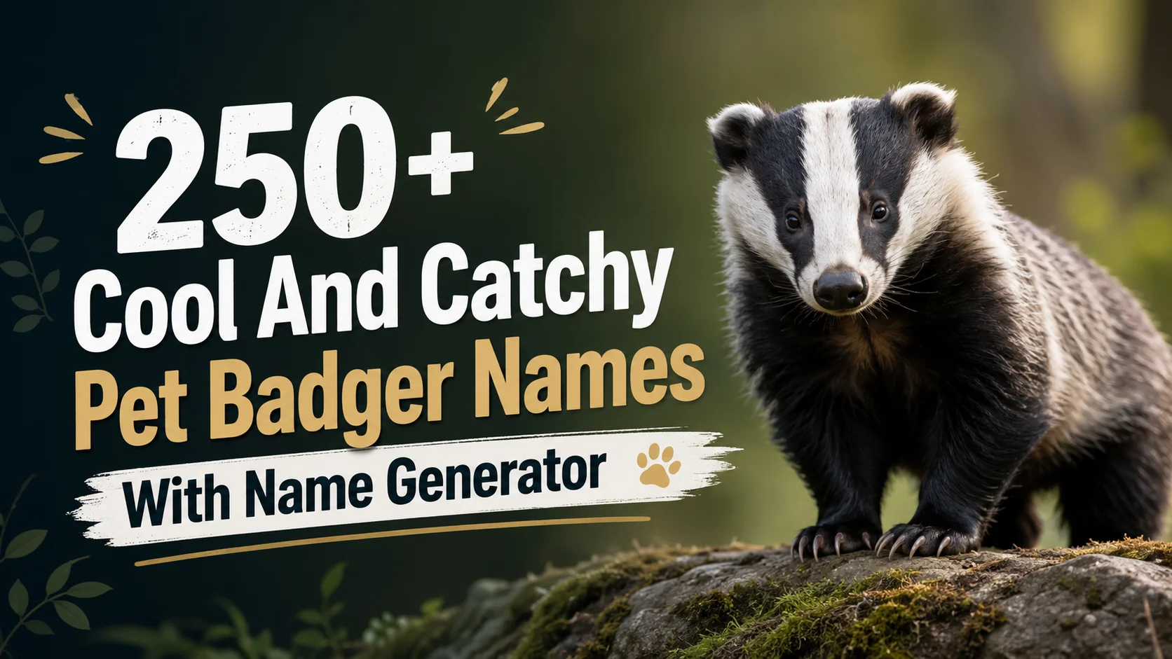Pet Badger Names