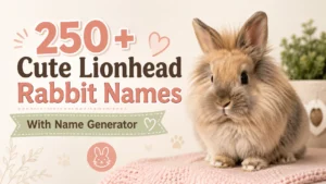 Lionhead Rabbit Names