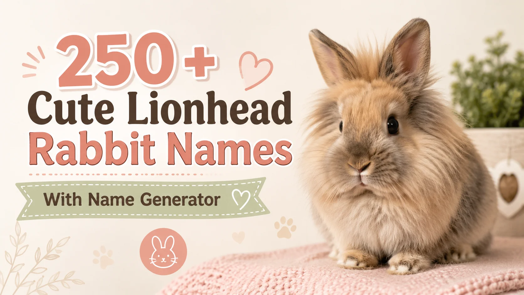 Lionhead Rabbit Names