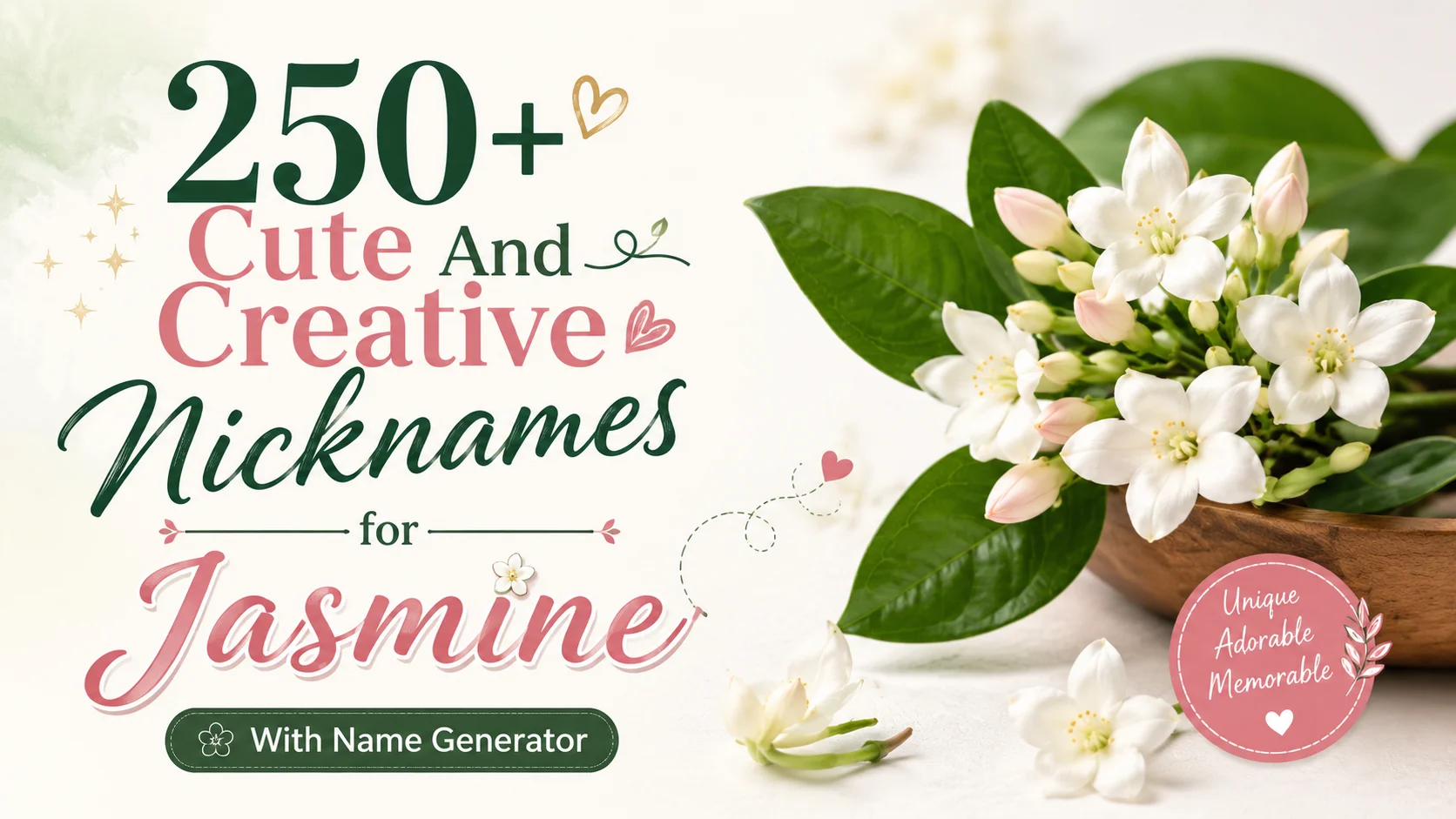 Nicknames for Jasmine